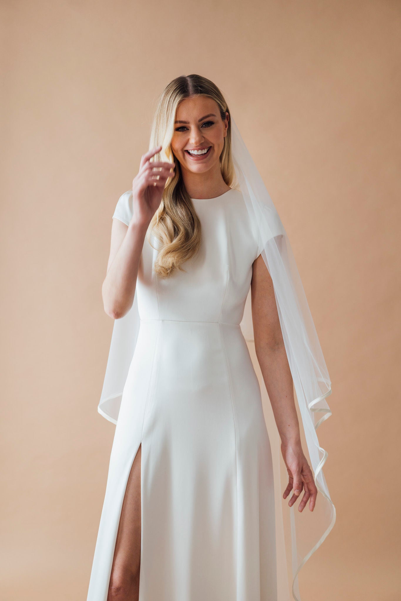 The Faith Satin edge veil